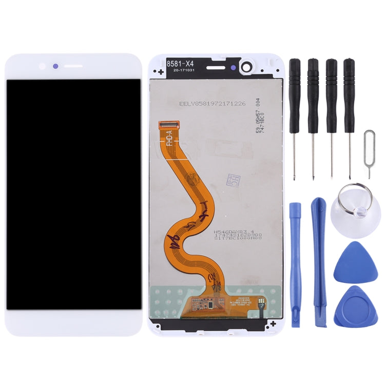 Complete LCD Screen and Digitizer Assembly with Frame for Huawei Nova 2 Plus (White)