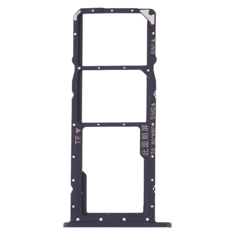 SIM Card Tray + SIM Card Tray + Micro SD Card Tray for Huawei Y7 (2019) / Y7 Pro (2019) / Y7 Prime (2019) (Black)