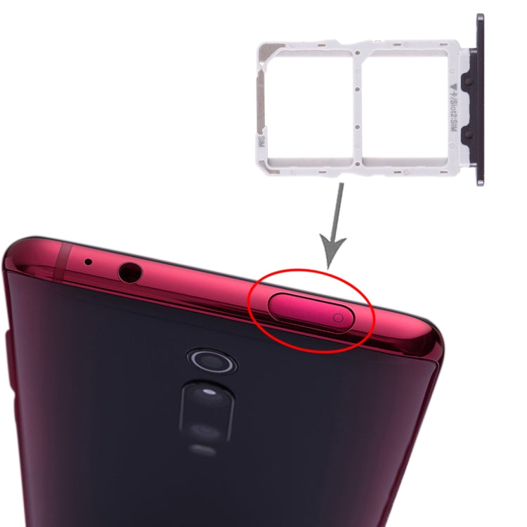 Tarjeta SIM + Bandeja de Tarjeta SIM Para Xiaomi Redmi K20 / K20 Pro / MI 9T / MI 9T Pro (Negro)
