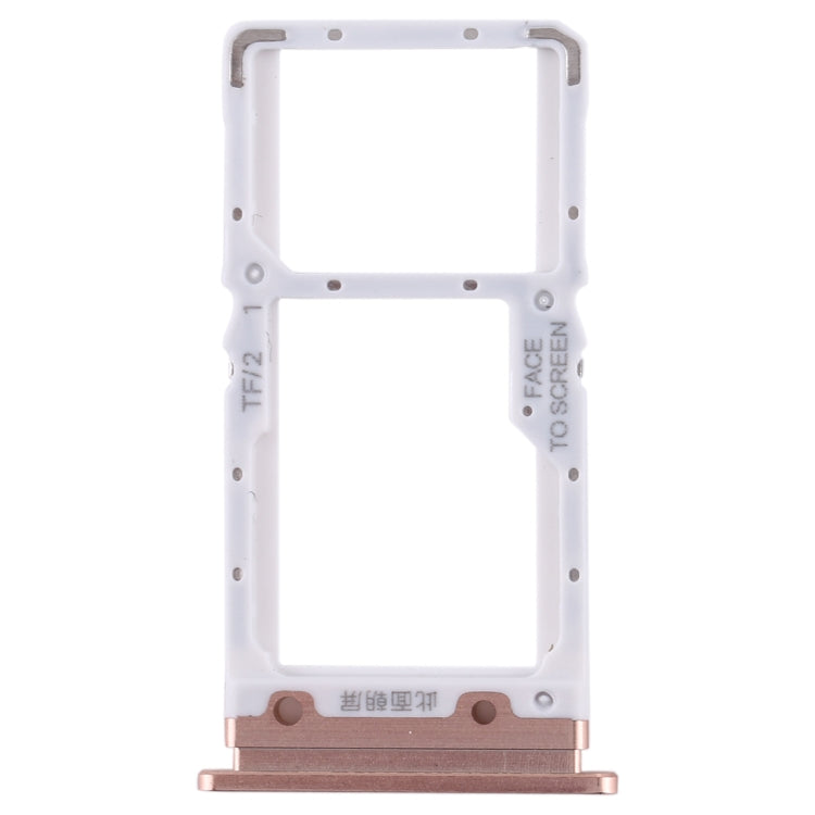 SIM Card Tray + SIM Card Tray / Micro SD Card Tray for Xiaomi MI CC9 (Gold)