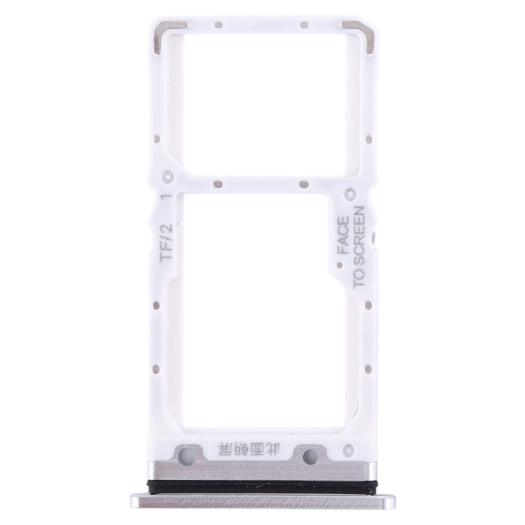 Plateau de carte SIM + plateau de carte SIM / plateau de carte Micro SD pour Xiaomi MI CC9 (argent)