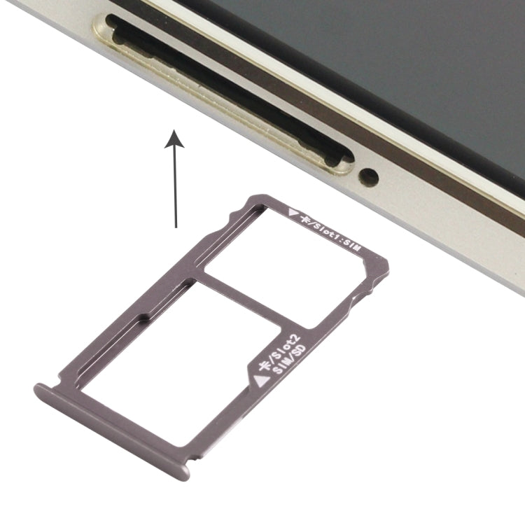 Huawei Mate S Nano SIM Card Tray + Nano SIM / Micro SD Card Tray (Grey)