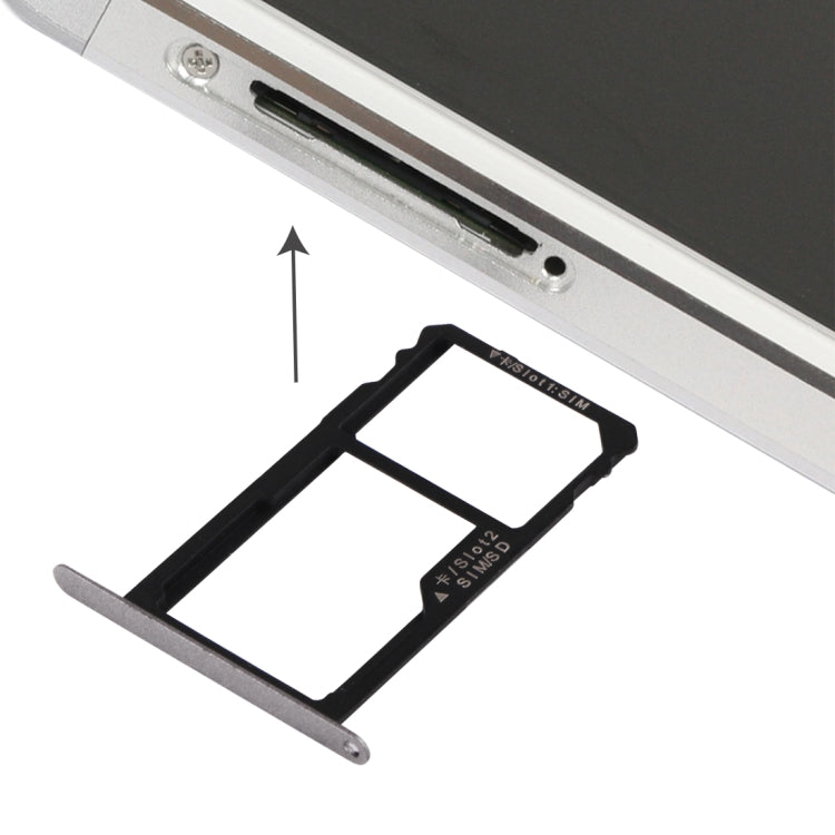 Huawei Honor 7 Nano SIM Card Tray + Nano SIM / Micro SD Card Tray (Grey)