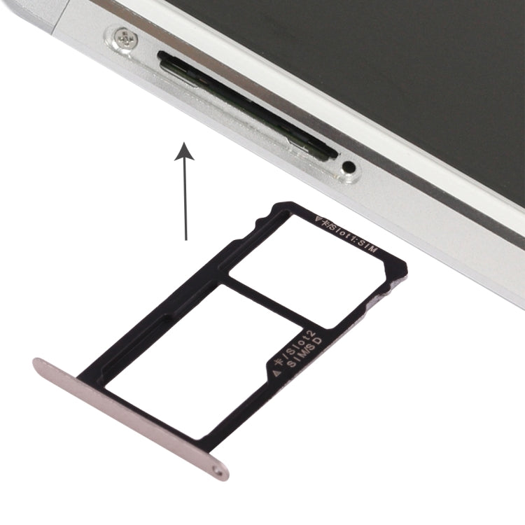 Huawei Honor 7 Nano SIM Card Tray + Nano SIM / Micro SD Card Tray (Gold)
