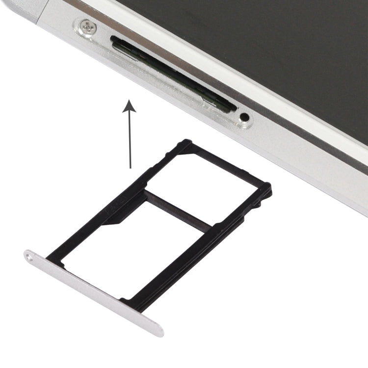 Huawei Honor 7 Nano SIM Card Tray + Nano SIM / Micro SD Card Tray (Silver)