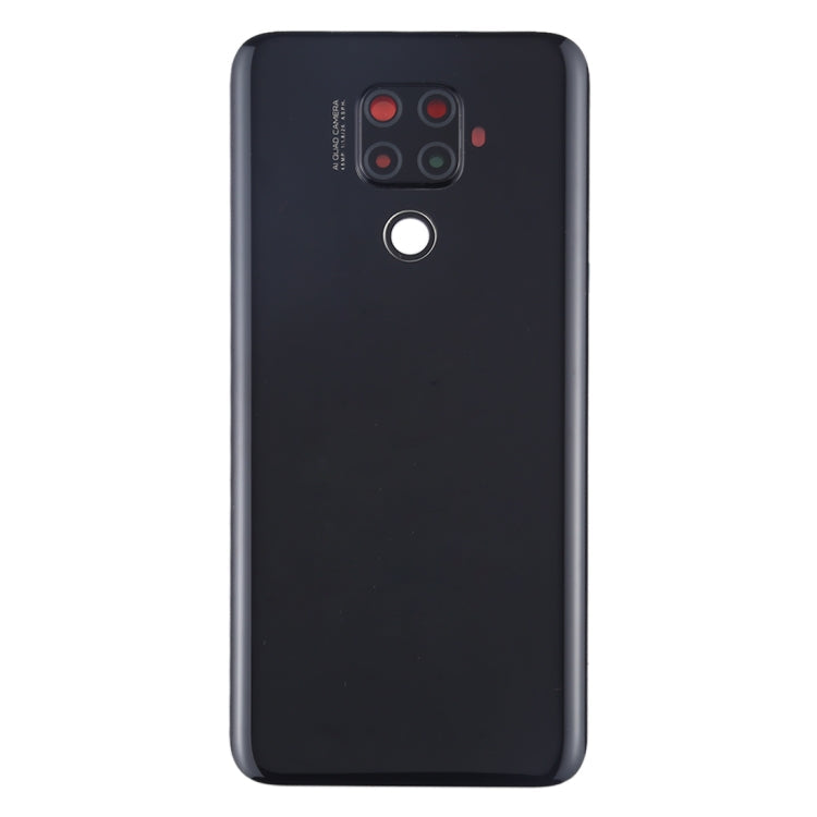 Tapa Trasera Original Para Batería con Lente de Cámara Para Huawei Mate 30 Lite (Negro)