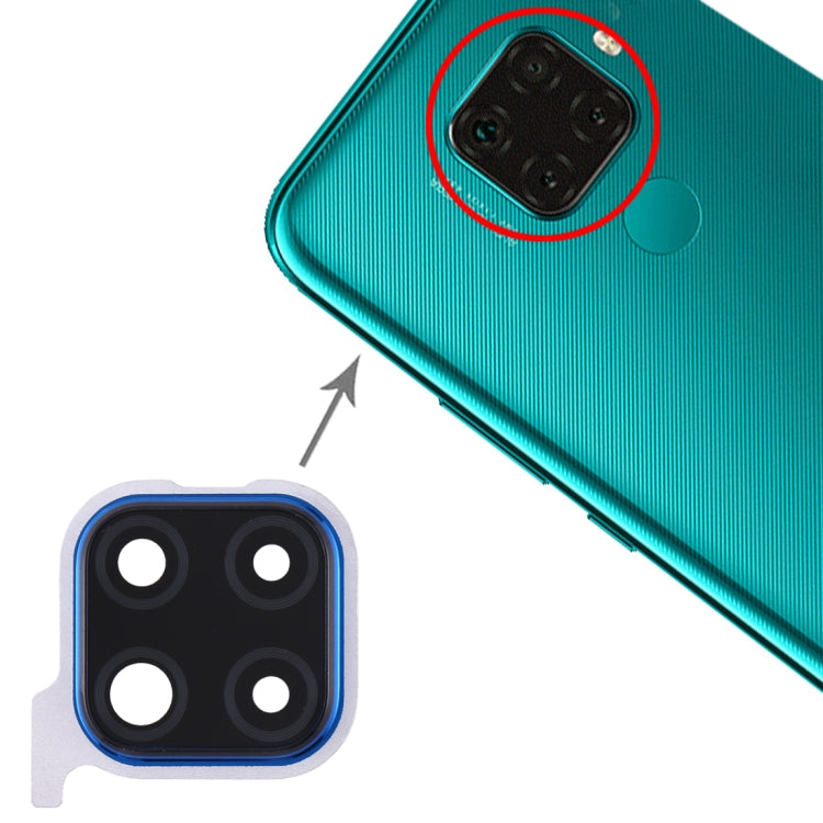 Couvercle d'objectif d'appareil photo pour Huawei Mate 30 Lite (Bleu)