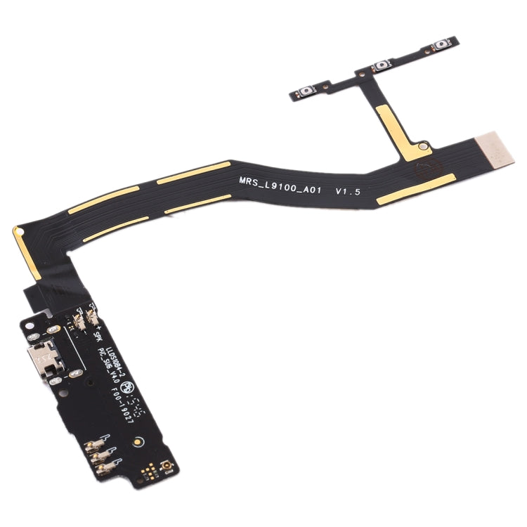 Charging Port Board + Motherboard Flex Cable + Power Button and Volume Button Flex Cable for BQ Aquaris M5