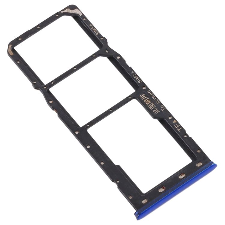 Plateau de carte SIM + plateau de carte SIM + plateau de carte Micro SD pour Oppo Realme 3 Pro / Realme X Lite (Bleu)