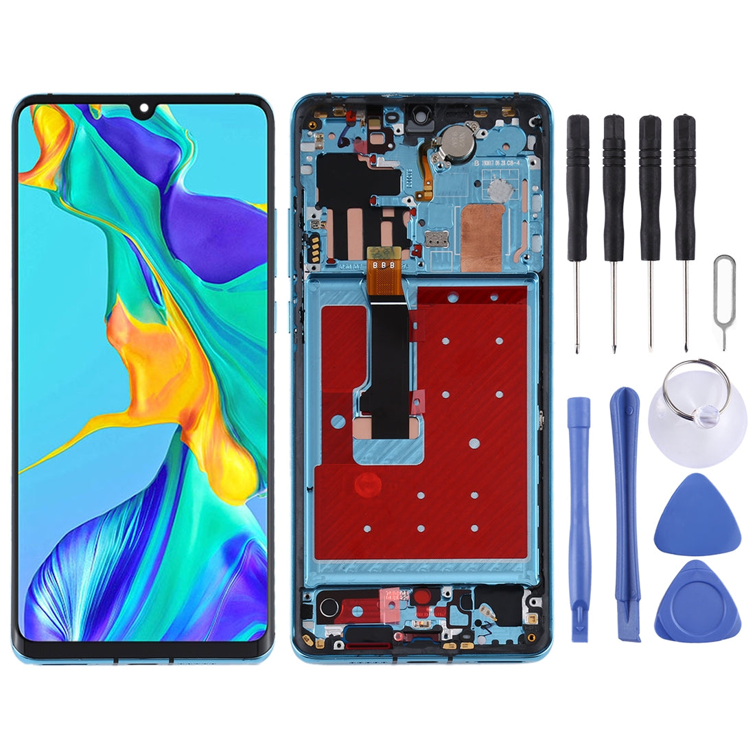 Full Screen LCD + Touch + Frame Huawei P30 Pro MultiColor