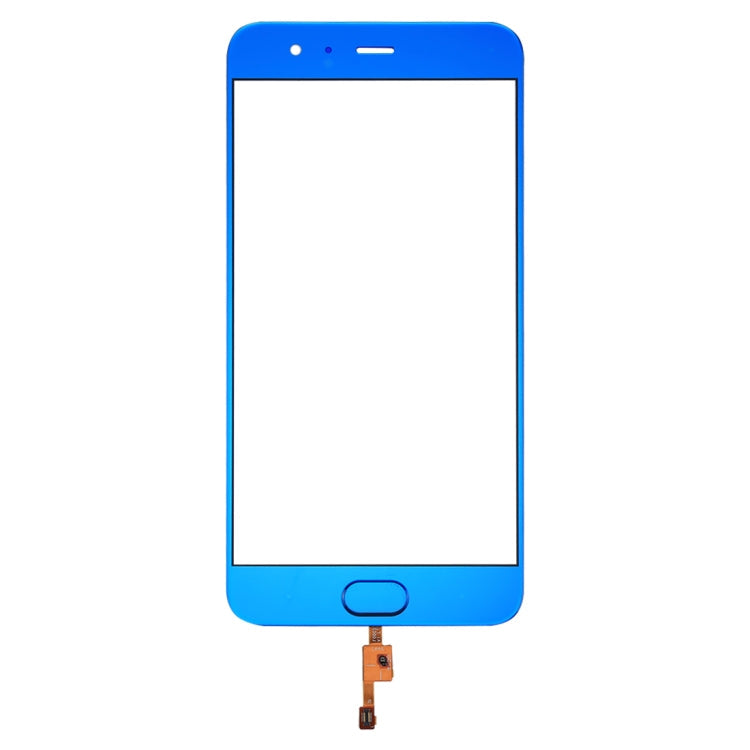 Lentille en verre extérieur de l'écran avant prend en charge l'identification des empreintes digitales pour Xiaomi MI 6 (bleu)