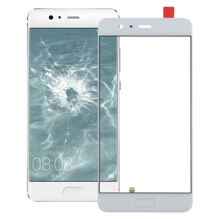 Lente de Cristal Exterior de la Pantalla Frontal de Huawei P10 Plus admite identificación de Huellas Dactilares (Blanco)