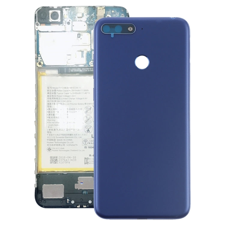 Carcasa Trasera con Teclas Laterales Para Huawei Y6 (2018) (Azul)