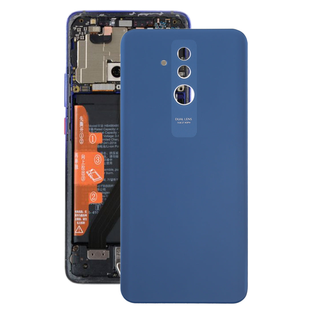 Cache Batterie Coque Arrière Huawei Mate 20 Lite / Maimang 7 Bleu