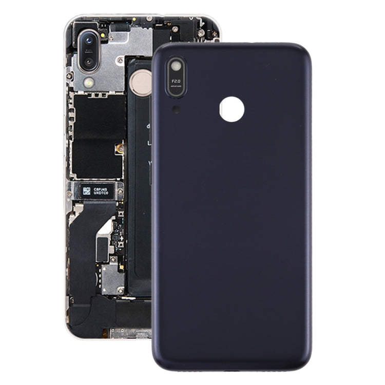Coque arrière de batterie avec objectif d'appareil photo et touches latérales pour Asus Zenfone Max (M1) ZB555KL (Noir Bleu)