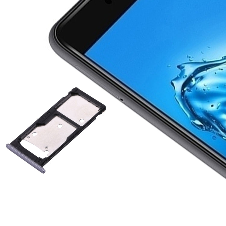 Huawei Enjoy 7 Plus / Y7 Prime SIM Card Tray and SIM / Micro SD Card Tray (Grey)