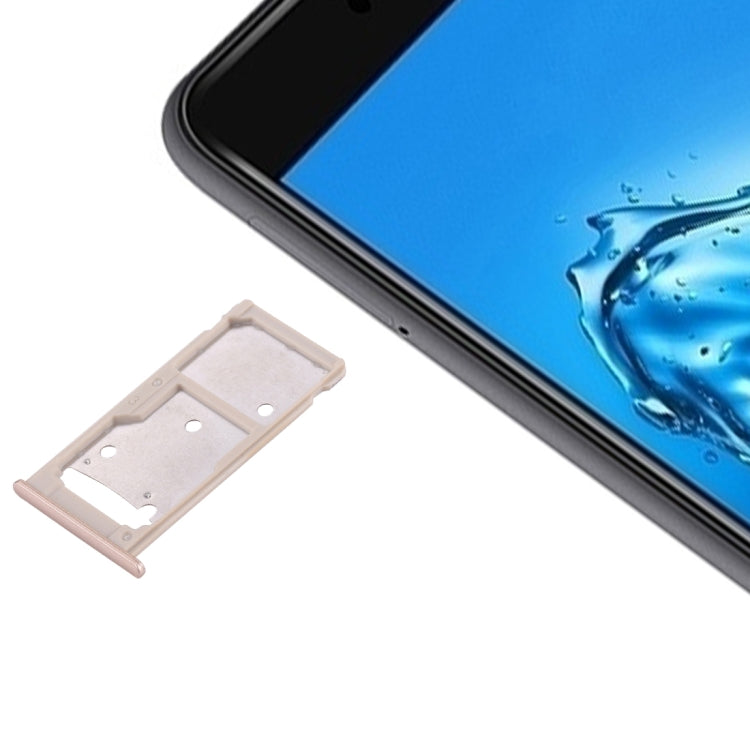 Huawei Enjoy 7 Plus / Y7 Prime SIM Card Tray and SIM / Micro SD Card Tray (Gold)
