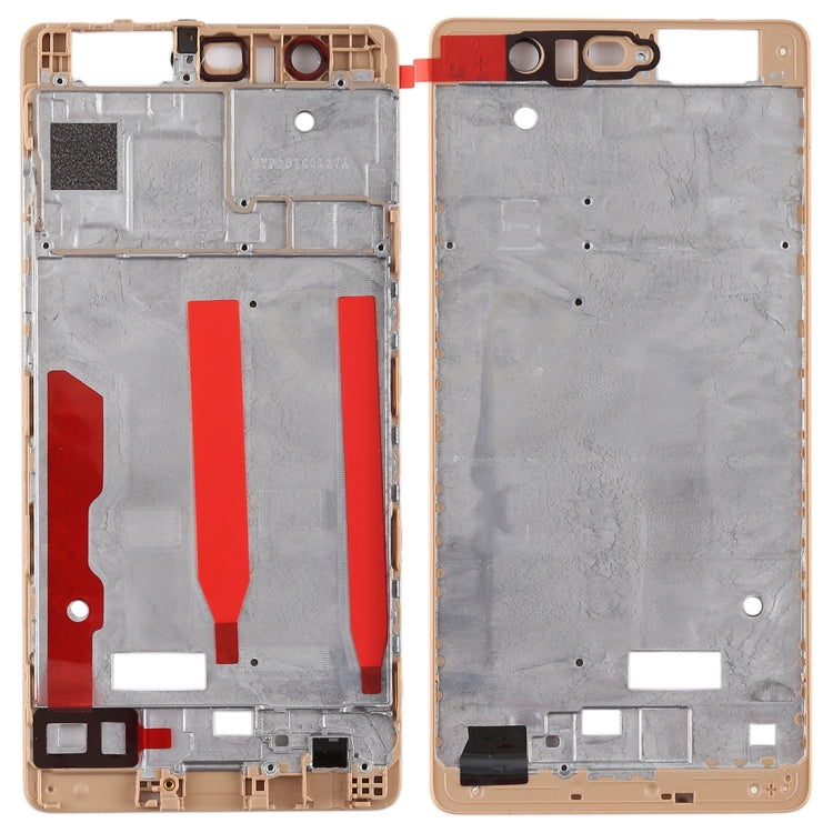 Placa de Bisel de Marco LCD de Carcasa Frontal Para Huawei P9 (dorado)