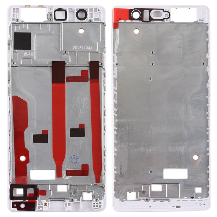 Placa de Bisel de Marco LCD de Carcasa Frontal Para Huawei P9 (Blanco)