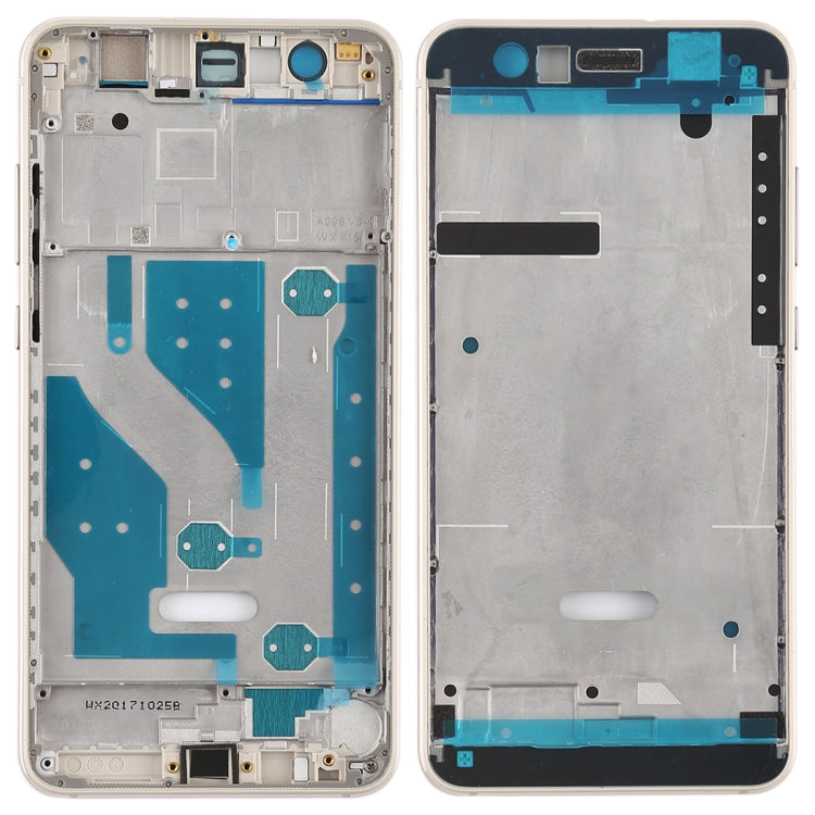 Plaque de cadre intermédiaire avec touches latérales pour Huawei P10 Lite (Or)