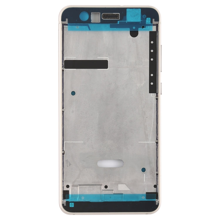 Middle Frame Bezel Plate with Side Keys for Huawei P10 Lite (Gold)
