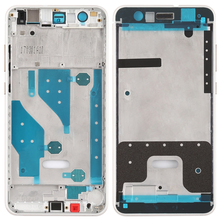 Placa de Bisel de Marco Medio con Teclas Laterales Para Huawei P10 Lite (Blanco)