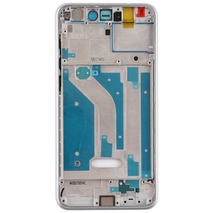 Plaque de cadre intermédiaire avec touches latérales pour Huawei Honor 8 Lite (Blanc)