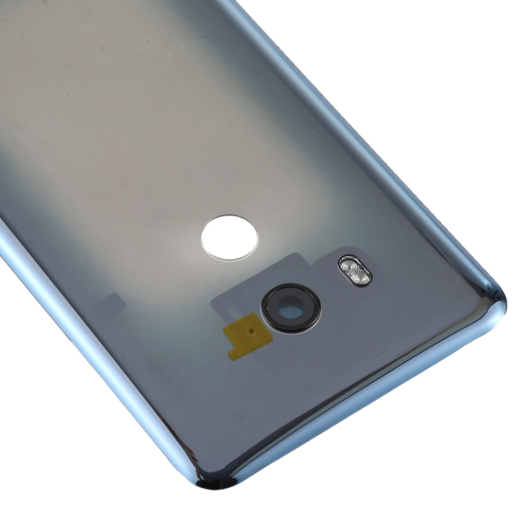 Coque arrière de batterie avec objectif d'appareil photo pour HTC U11+ (noir transparent)