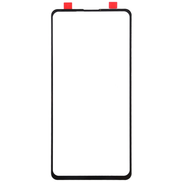 Lente de Cristal Exterior de Pantalla Frontal Para Xiaomi 9T / Redmi K20 / K20 Pro (Negro)