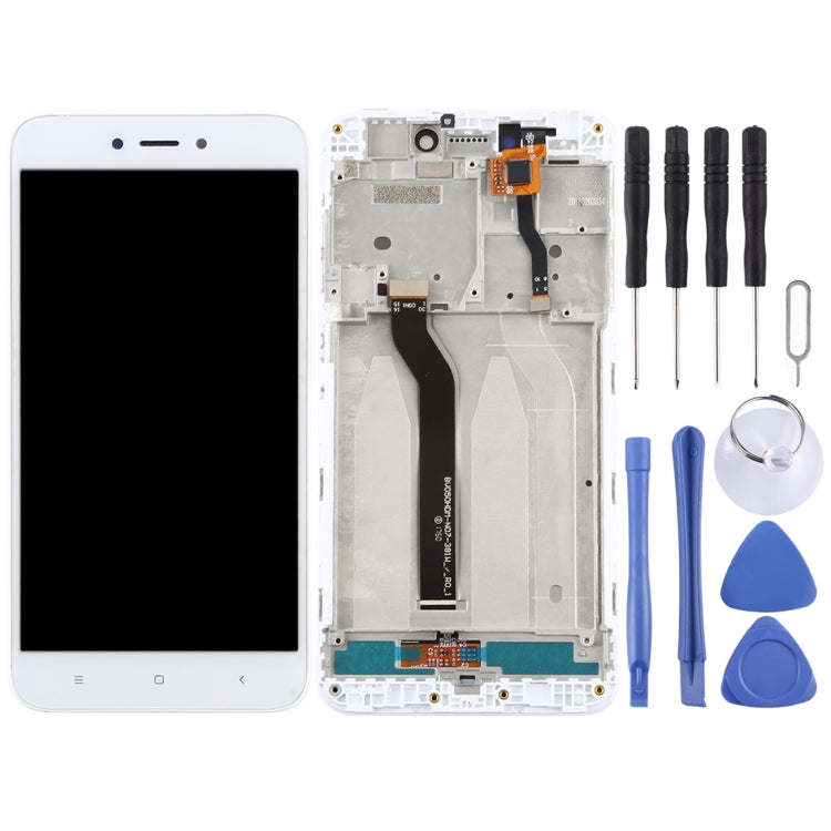 LCD Screen and Digitizer Full Assembly with Frame for Xiaomi Redmi 5A (White)