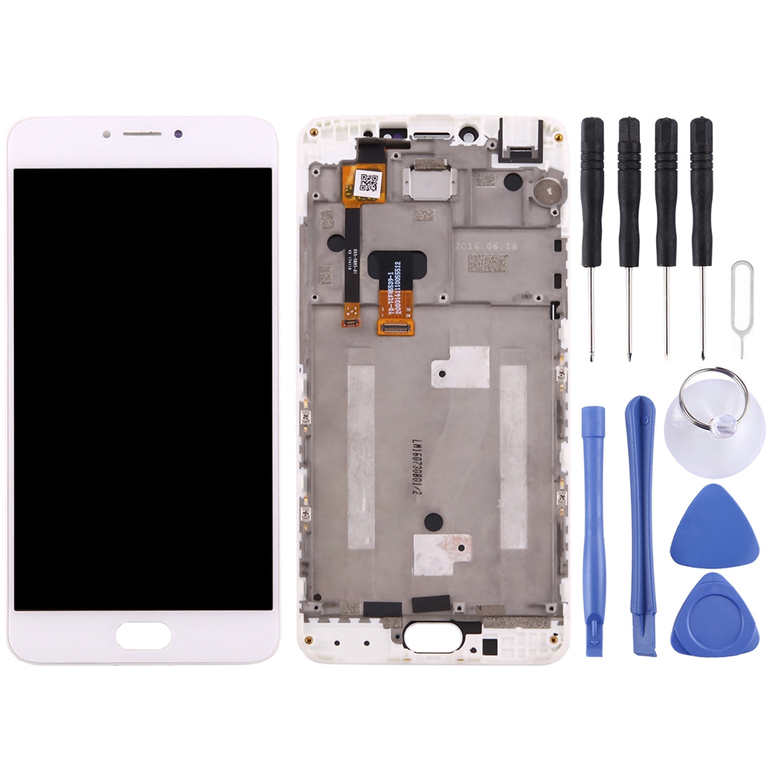 Ecran LCD + Tactile + Châssis Meizu M3 Note Meilan Note 3 (Version Chinoise) Blanc