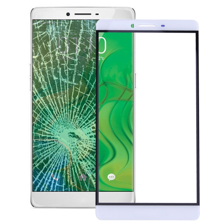 Oppo R7 Plus Front Screen Outer Glass Lens (White)