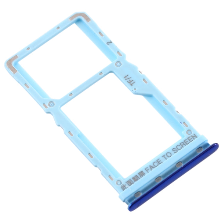 Bandeja de Tarjeta SIM + Bandeja de Tarjeta SIM / Bandeja de Tarjeta Micro SD Para Xiaomi MI CC9e / MI A3 (Azul)