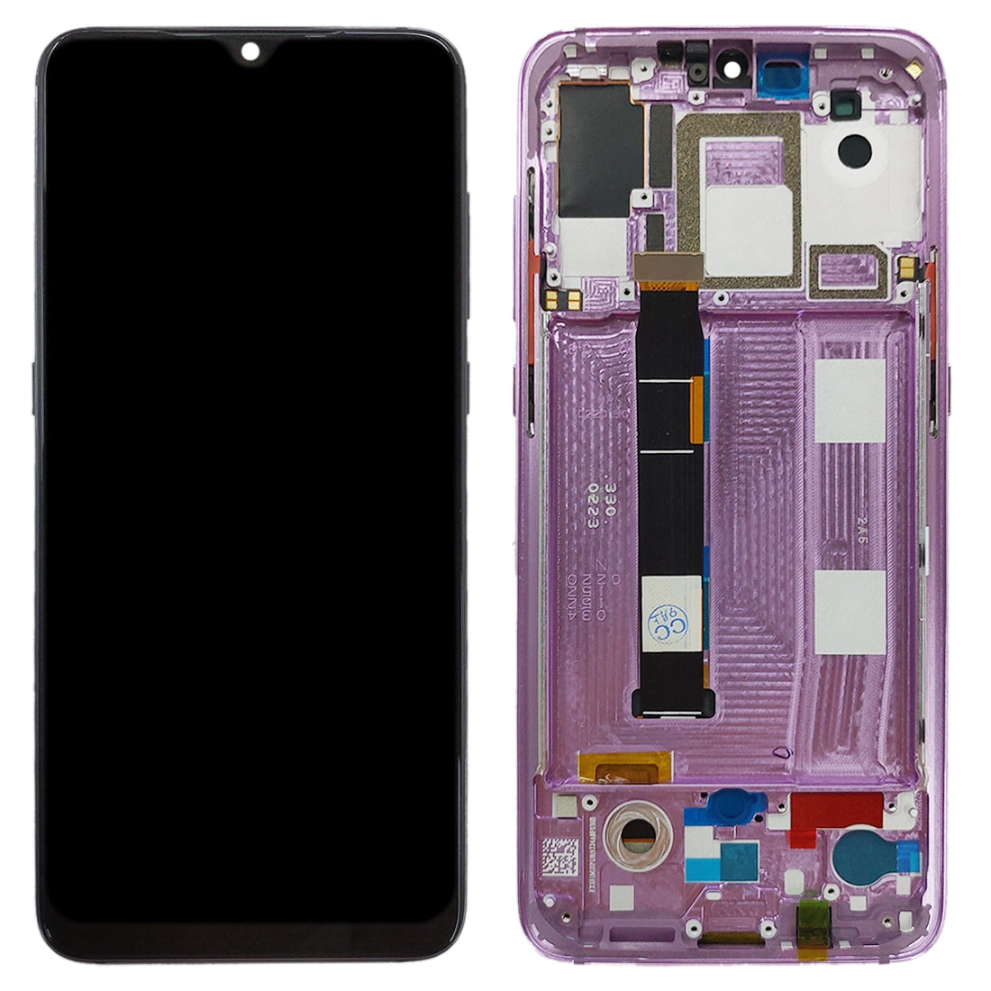 Ecran complet LCD + Tactile + Châssis (Version Oled) Xiaomi MI 9 Rose