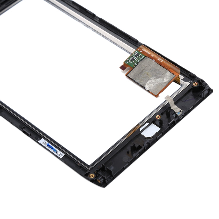 Pavé tactile avec cadre pour Acer Iconia Tab A100 / A101 (Noir)