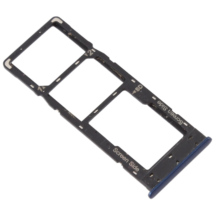 SIM Card + SIM Card + Micro SD Card Tray for Infinix X627 Smart 3 Plus (Blue)