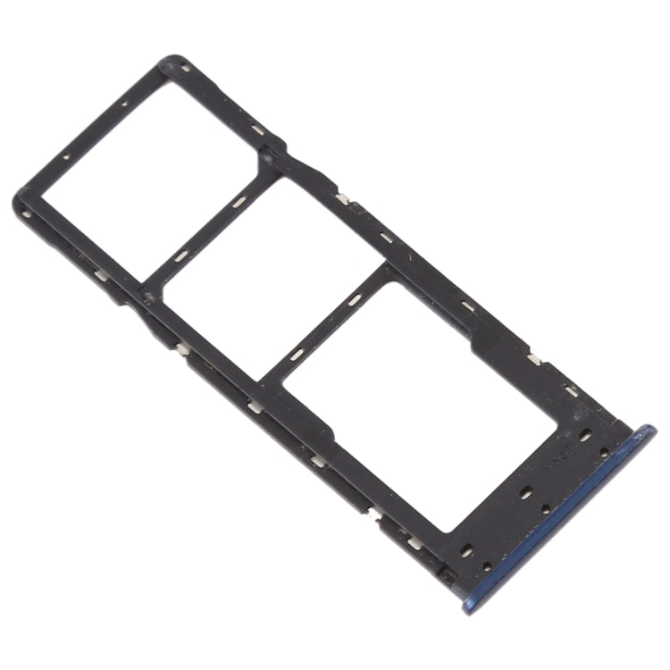 SIM Card + SIM Card + Micro SD Card Tray for Infinix X627 Smart 3 Plus (Blue)