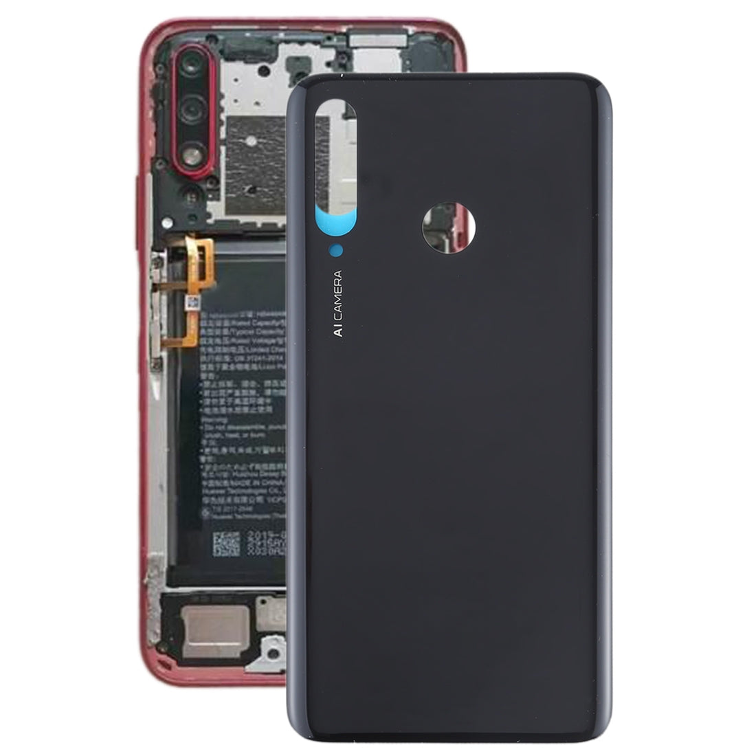 Cache Batterie Coque Arrière Huawei Honor 20 Lite Noir