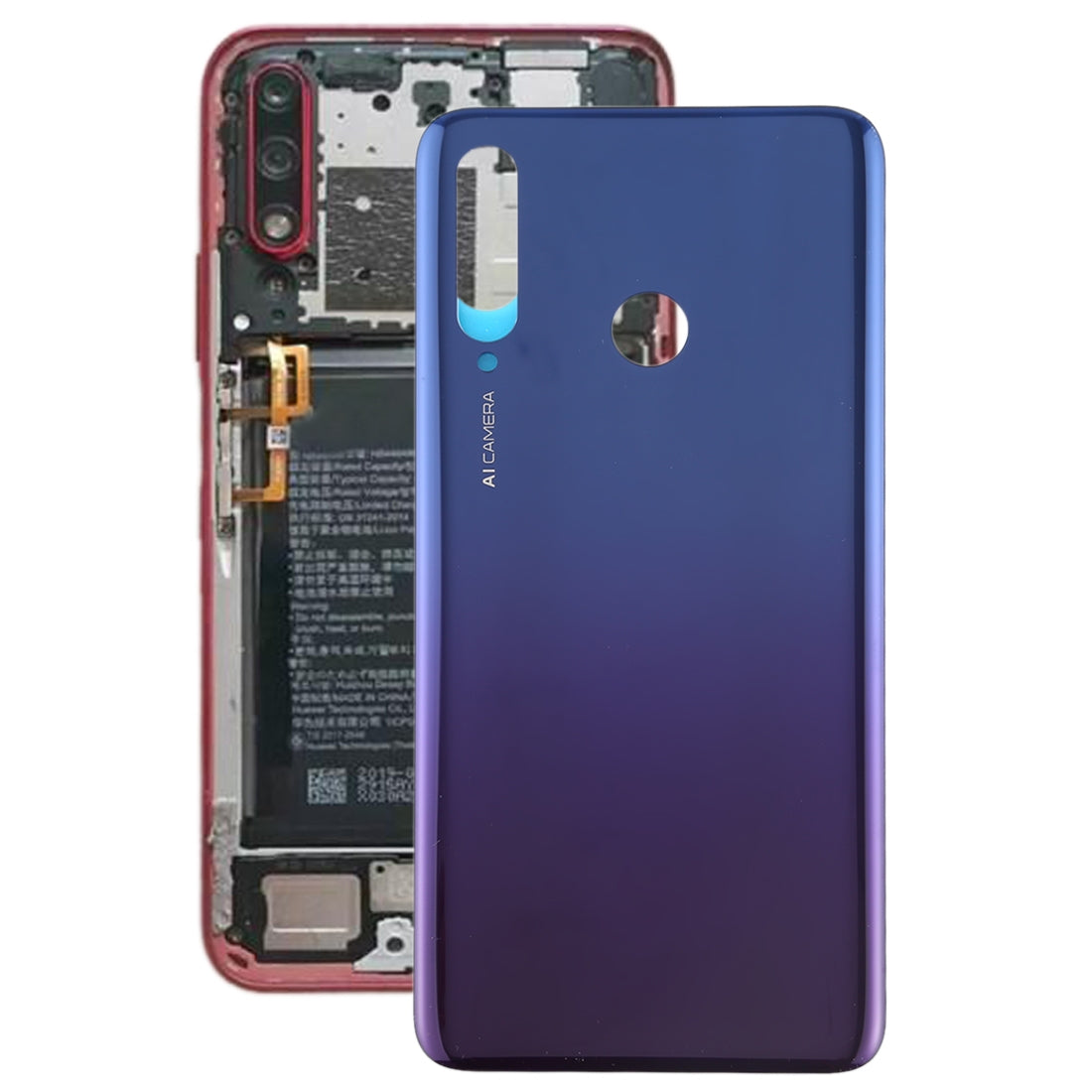 Cache Batterie Coque Arrière Huawei Honor 20 Lite Bleu