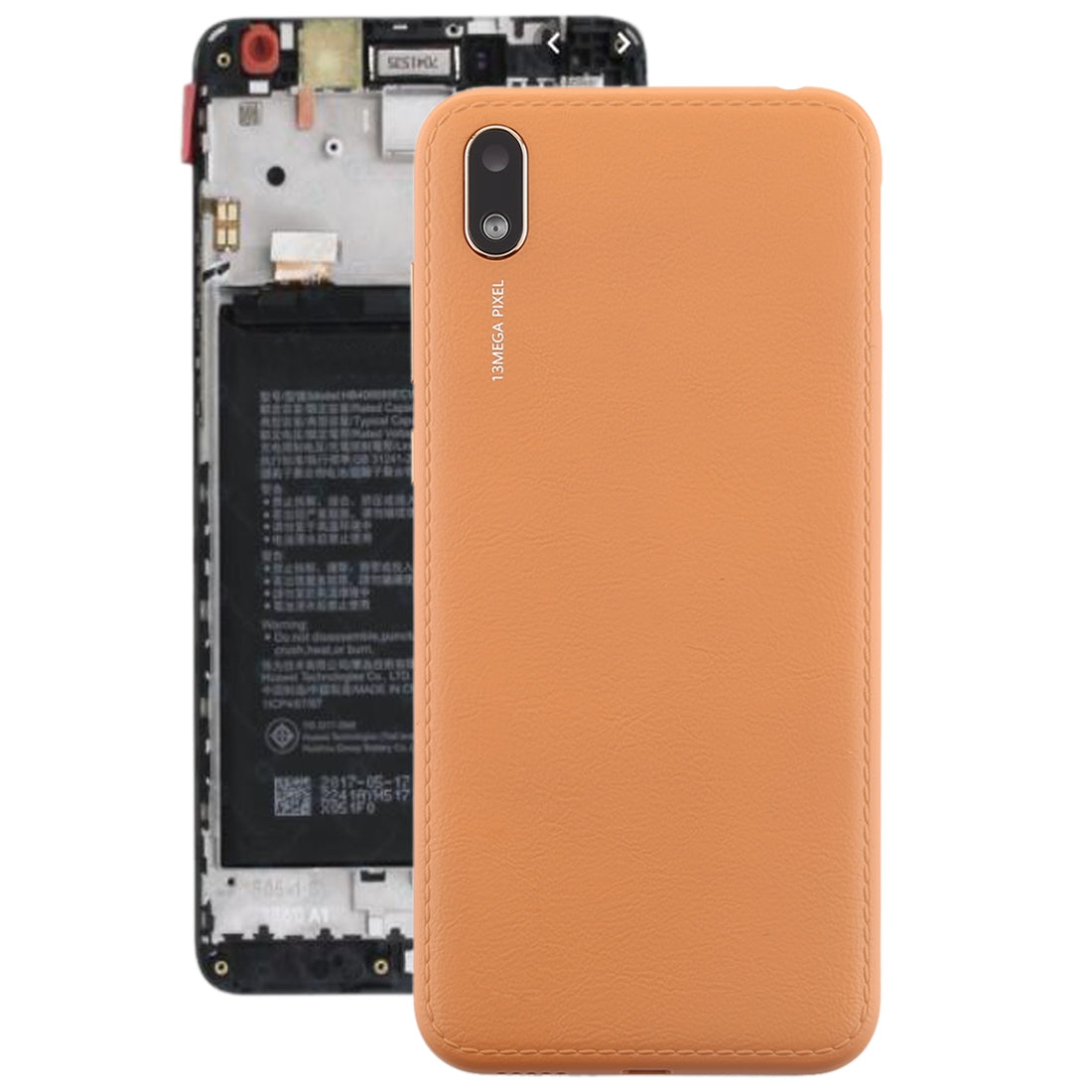 Battery Cover Back Cover + Rear Camera Lens Huawei Y5 2019 Coffee