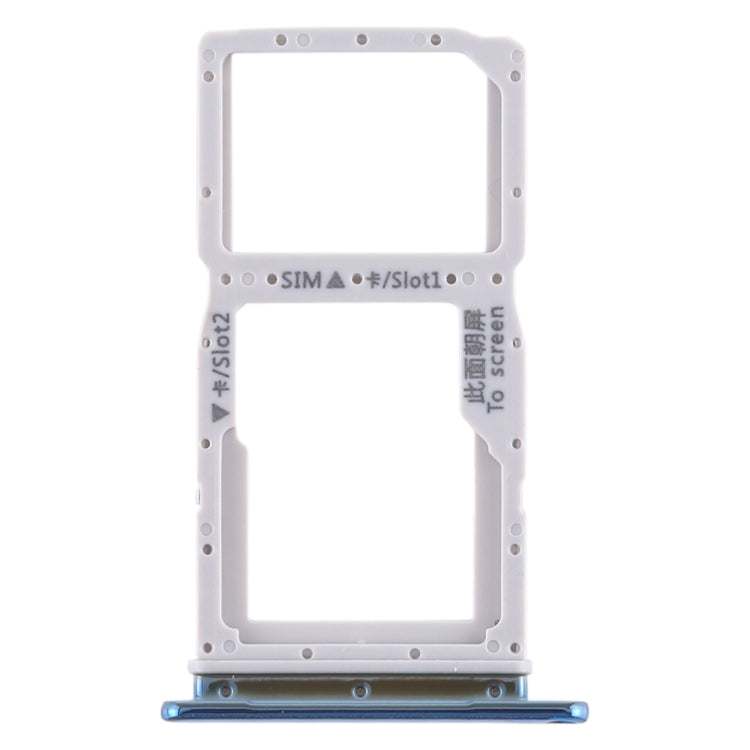 Bandeja de Tarjeta SIM + Bandeja de Tarjeta SIM / Bandeja de Tarjeta Micro SD Para Huawei Enjoy 10 Plus (Cristal de respiración)