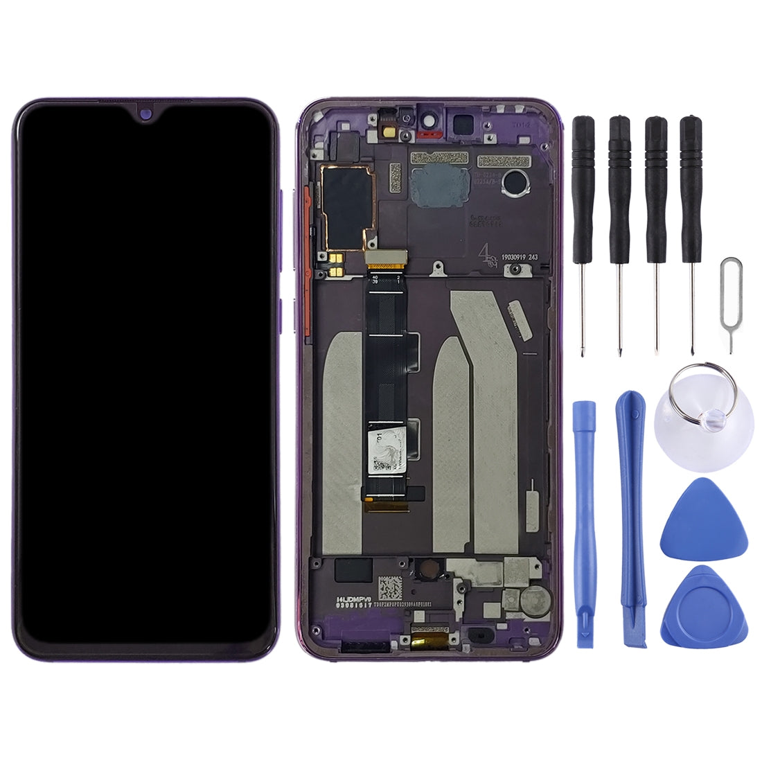 Ecran Complet LCD + Tactile + Châssis Xiaomi MI 9 SE Violet