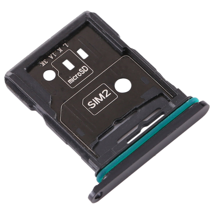 Plateau de carte SIM + plateau de carte SIM/plateau de carte Micro SD pour Oppo Reno 10x Zoom (noir)