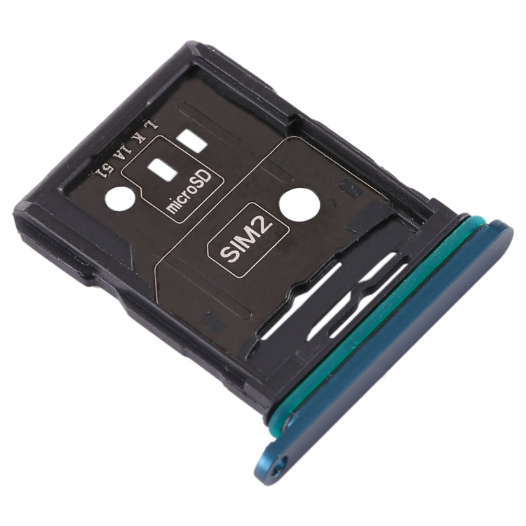 SIM Card Tray + SIM Card Tray / Micro SD Card Tray For Oppo Reno 10x Zoom (Blue)