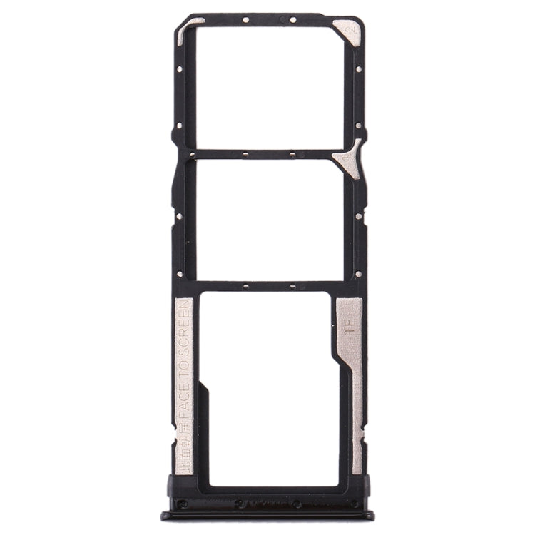 Tiroir Carte SIM + Tiroir Carte SIM + Tiroir Carte Micro SD pour Xiaomi Redmi Note 8 (Noir)