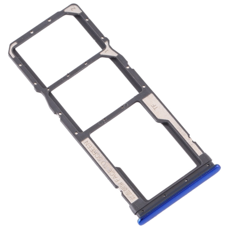 Bandeja de Tarjeta SIM + Bandeja de Tarjeta SIM + Bandeja de Tarjeta Micro SD Para Xiaomi Redmi Note 8 (Azul)