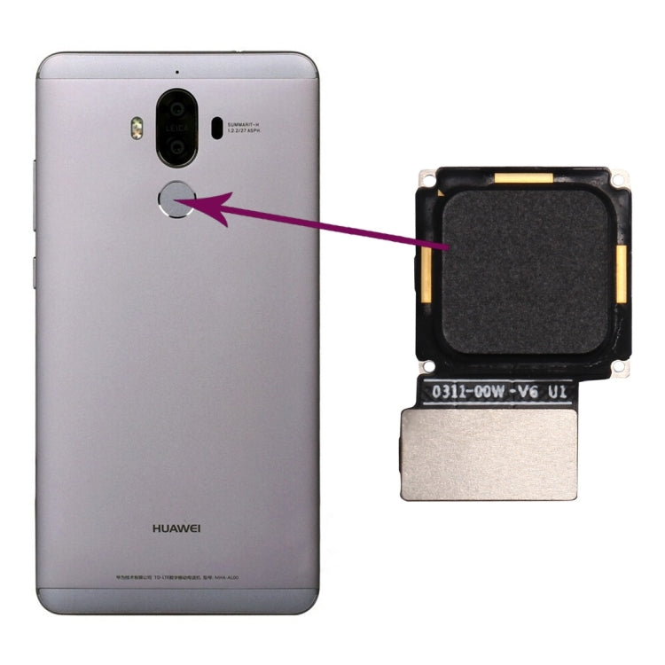 Cable Flex del Sensor de Huellas Dactilares Huawei Mate 9 (Negro)