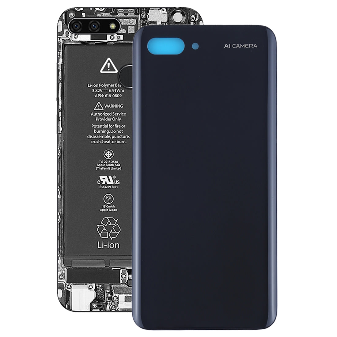 Cache Batterie Coque Arrière Huawei Honor 10 Noir