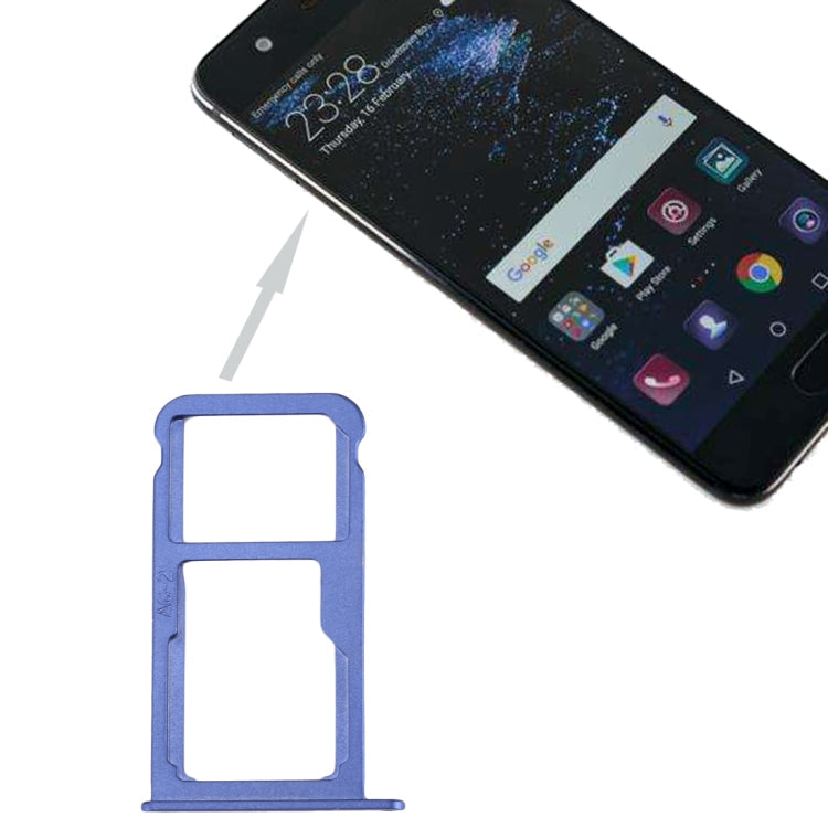 Plateau de carte SIM Huawei P10 et plateau de carte SIM / Micro SD (Bleu)