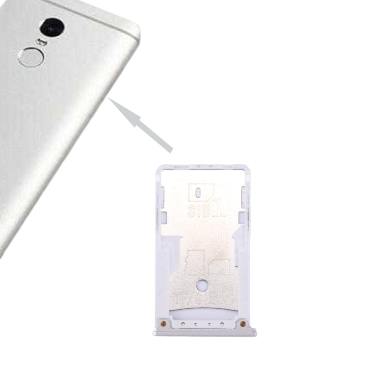 Xiaomi Redmi 4 Bandeja de Tarjeta SIM y SIM / TF (Plata)